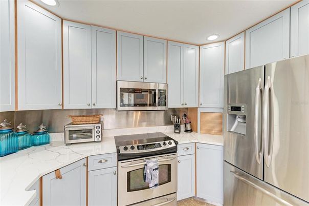 Interior, Kitchen, Recessed Lighting, Stainless Steel Appliances