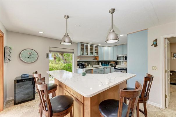 Interior, Kitchen, Pendant Lights, Recessed Lighting, Stainless Steel Appliances