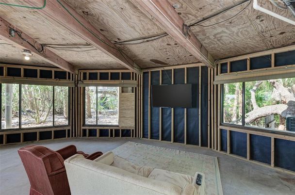 Interior, Sun Room, Wooden Ceilings
