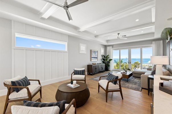 Interior, Living room, Recessed Lighting, Water, Wood Texture Flooring