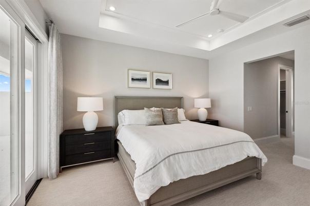 Bedroom, Interior, Recessed Lighting