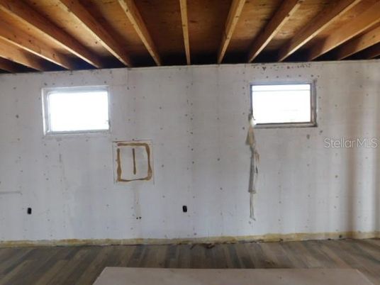 Empty room, Interior, Wooden Beams, Wooden Ceilings, Wood Texture Flooring