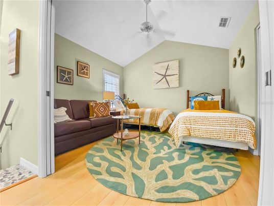 Bedroom, Interior, Wood Texture Flooring