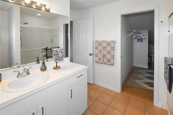 Bathroom, Dual Sink Vanities, Glass Shower, Interior