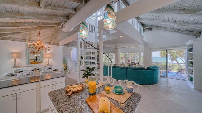 Chandelier, Interior, Living room, Wooden Beams, Wooden Ceilings, Wood Texture Flooring