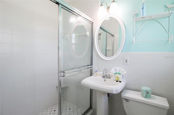 Interior, Bathroom, Glass Shower, Ceramic Tile
