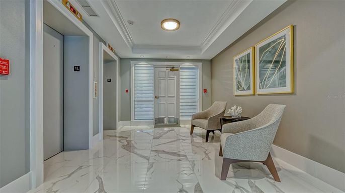 Interior, Marble, Recessed Lighting