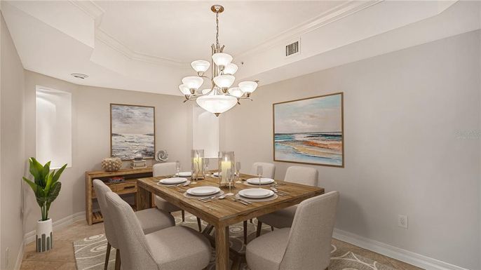 Chandelier, Dining room, Interior