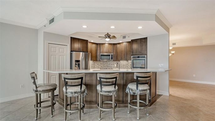 Interior, Kitchen, Recessed Lighting, Stainless Steel Appliances