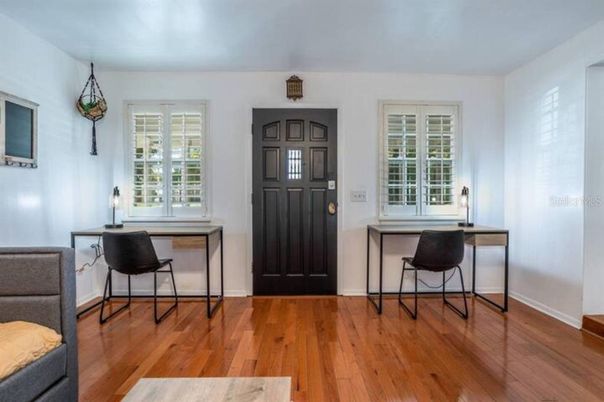 Home Office, Interior, Wood Texture Flooring