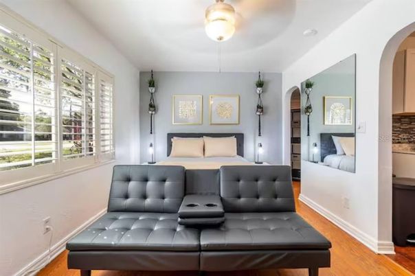 Bedroom, Interior, Wood Texture Flooring