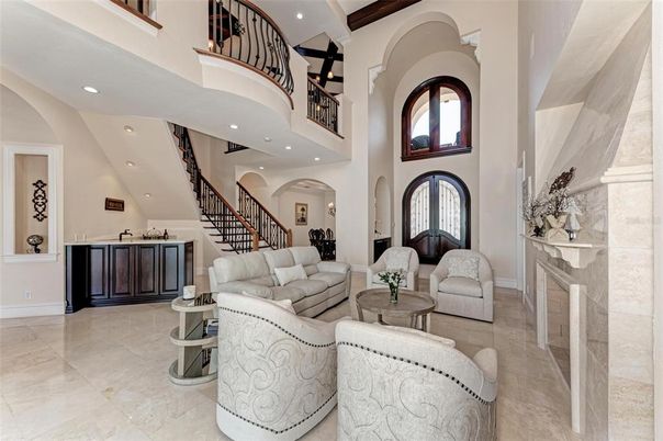 Interior, Living room, Recessed Lighting