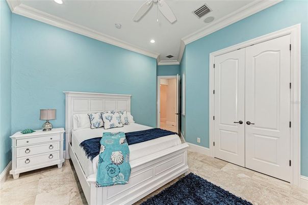 Bedroom, Interior, Recessed Lighting