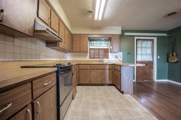 Interior, Kitchen, Wood Texture Flooring