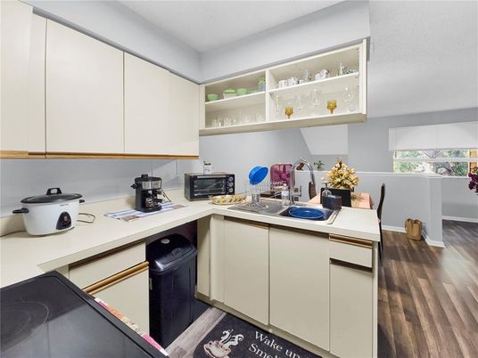 Interior, Kitchen, Wood Texture Flooring