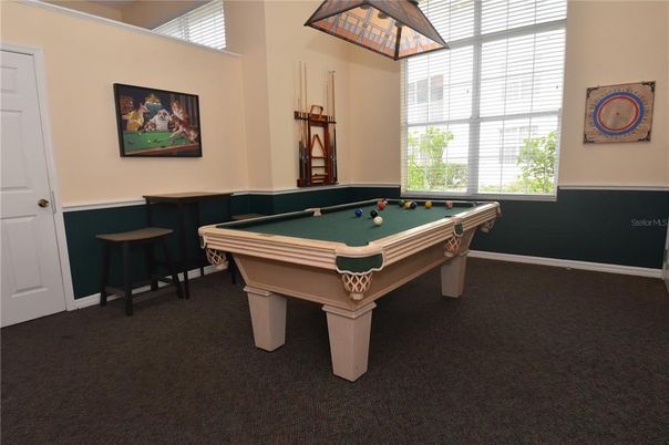 Billiard Table, Game Room, Interior