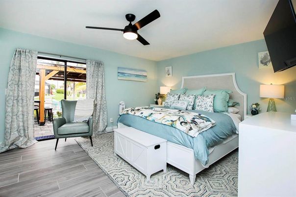 Bedroom, Interior, Wood Texture Flooring