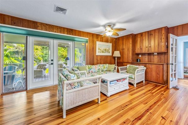 Interior, Living room, Wood Texture Flooring, Wooden Walls
