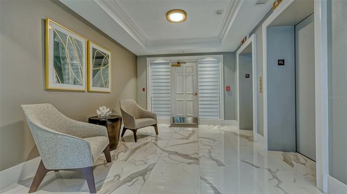 Interior, Marble, Recessed Lighting