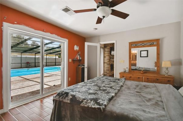 Bedroom, Interior, Wood Texture Flooring