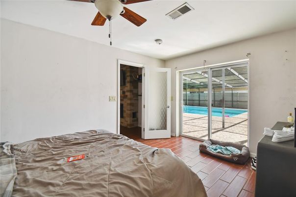 Bedroom, Interior, Wood Texture Flooring