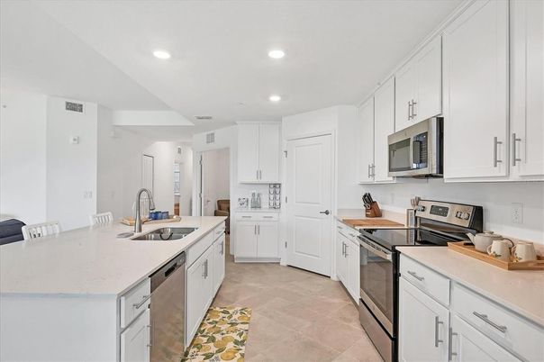 Interior, Kitchen, Recessed Lighting, Stainless Steel Appliances