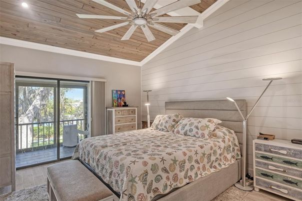Bedroom, Interior, Wooden Ceilings, Wood Texture Flooring