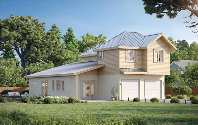 Attached, Backyard, Exterior, Facade, Farmhouse