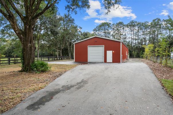 Backyard, Detached Garage, Exterior