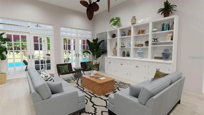 Interior, Living room, Wooden Beams, Wood Texture Flooring