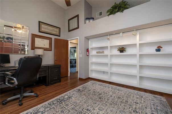 Home Office, Interior, Wood Texture Flooring