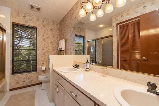 Bathroom, Dual Sink Vanities, Glass Shower, Interior