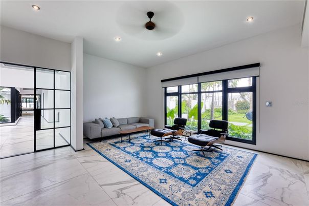 Interior, Living room, Marble, Recessed Lighting