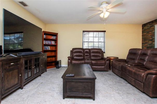 Home Theatre Room, Interior, Living room, Stone Walls