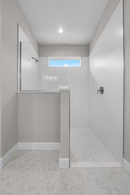 Bathroom, Interior, Marble, Recessed Lighting