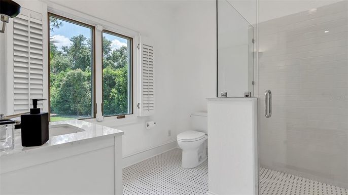 Bathroom, Glass Shower, Interior