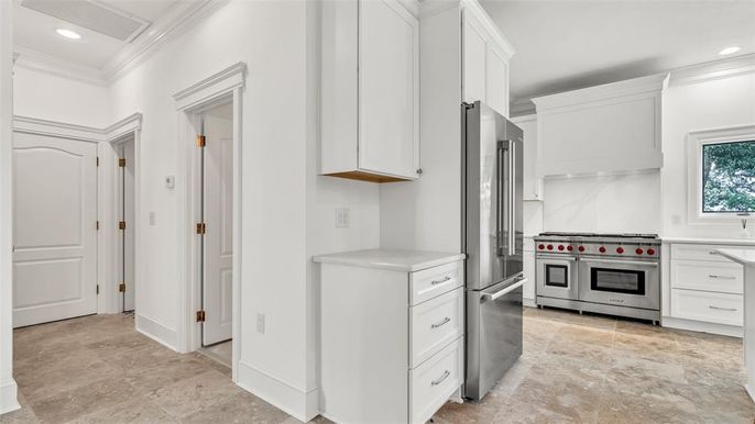 Interior, Kitchen, Recessed Lighting, Stainless Steel Appliances