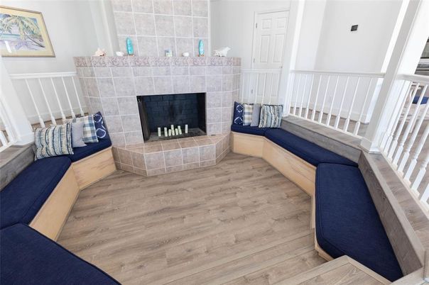 Fireplace, Interior, Living room, Wood Texture Flooring