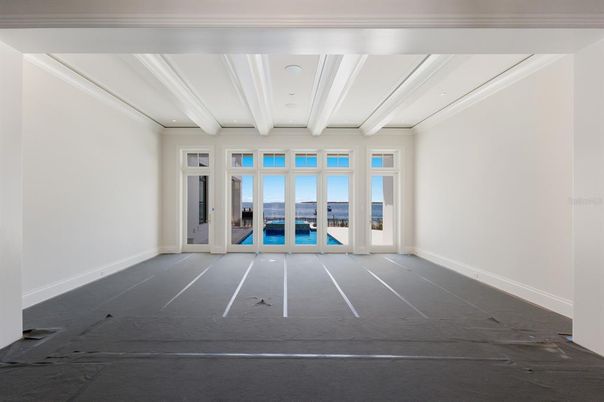 Empty room, Interior, Recessed Lighting