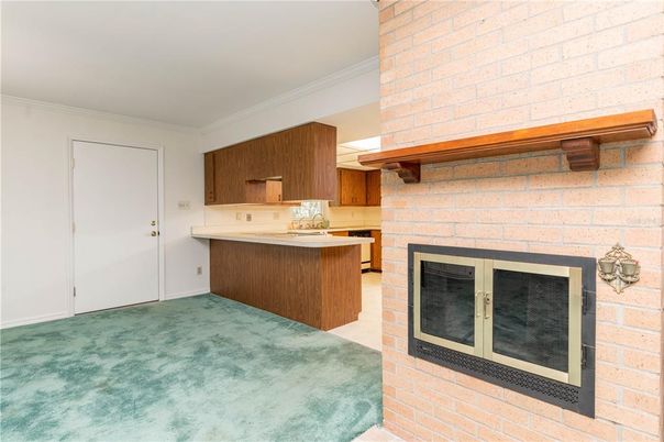 Fireplace, Interior, Kitchen, Stone Walls