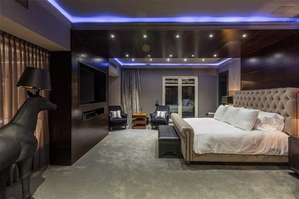 Bedroom, Interior, Recessed Lighting