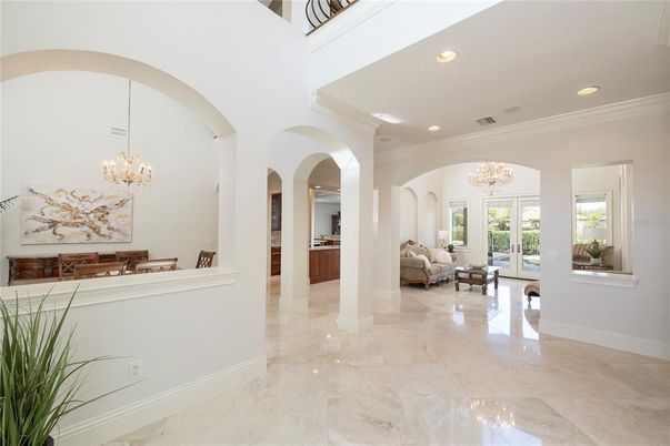 Chandelier, Interior, Recessed Lighting