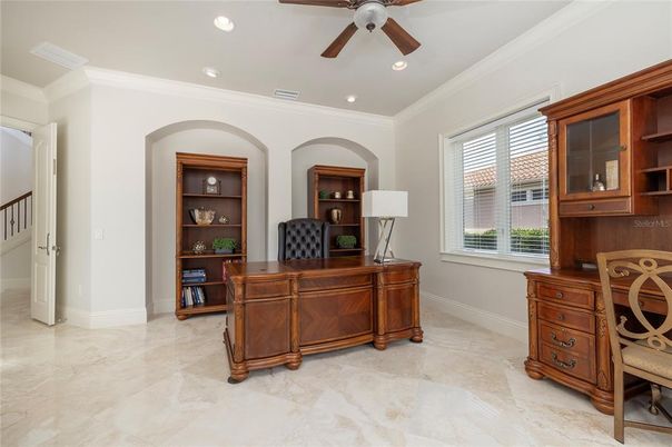 Home Office, Interior, Recessed Lighting