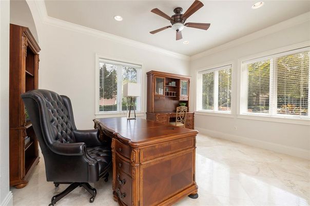 Home Office, Interior, Recessed Lighting