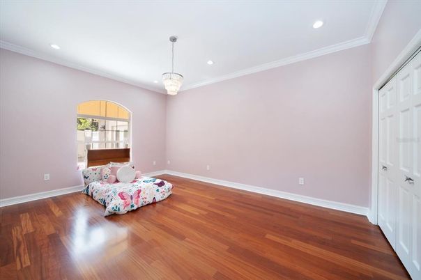 Chandelier, Interior, Recessed Lighting, Wood Texture Flooring