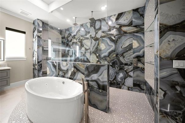 Bathroom, Free Standing Baths, Interior, Recessed Lighting
