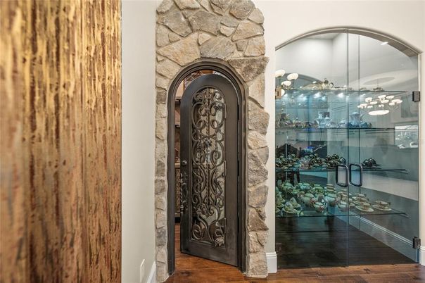 Interior, Stone Walls, Wood Texture Flooring