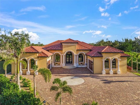 Backyard, Exterior, Facade, Mediterranean