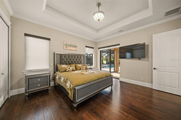Bedroom, Interior, Wood Texture Flooring