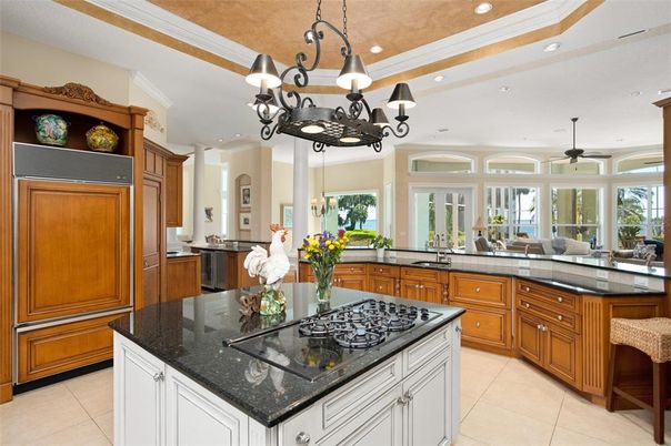 Chandelier, Interior, Kitchen, Recessed Lighting